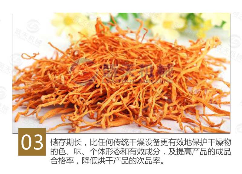 空氣能蟲(chóng)草花烘干機(jī)特點(diǎn)